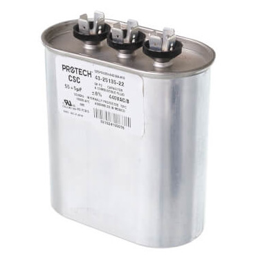 Main product image of Capacitor - 55/5/440 Dual Oval, 43-25135-22