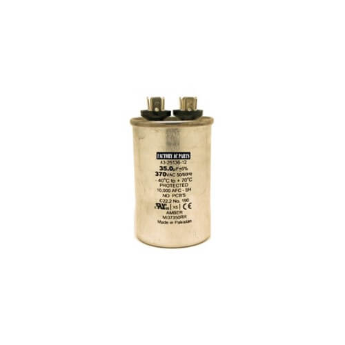 Main product image of 35 MFD Round Run Capacitor (370V), 43-25136-12