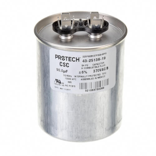 Main product image of Capacitor - 90/370 Single Round, 43-25136-19