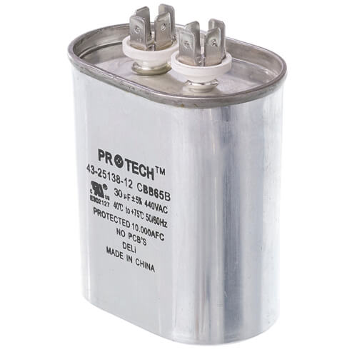 Main product image of Capacitor - 30/440 Single Oval, 43-25138-12