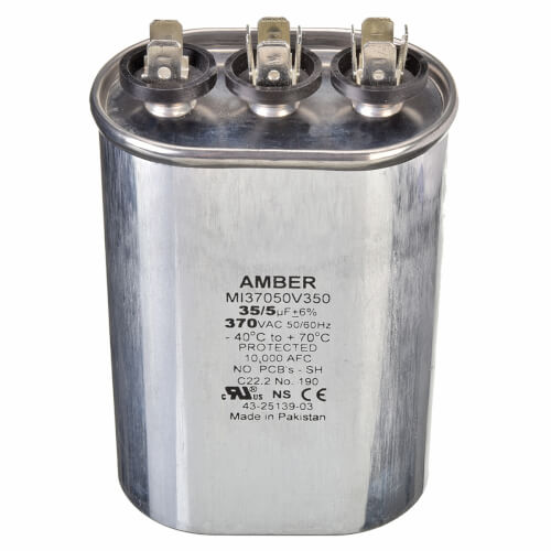 Main product image of Capacitor - 35/5/370 Dual Oval, 43-25139-03