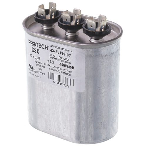 Main product image of Capacitor - 30/5/440 Dual Oval, 43-25139-07