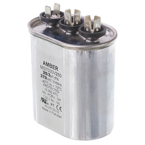 Main product image of Capacitor - 25/3/370 Dual Oval, 43-25139-10