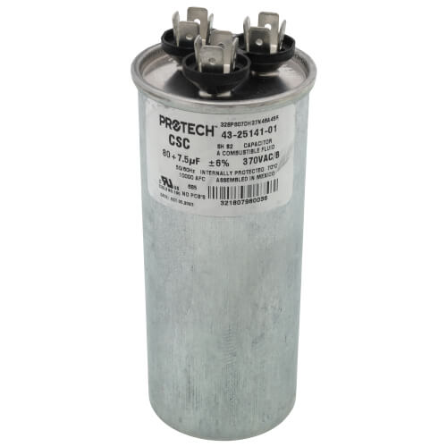 Main product image of Capacitor - 80/7.5/370  Dual Round, 43-25141-01