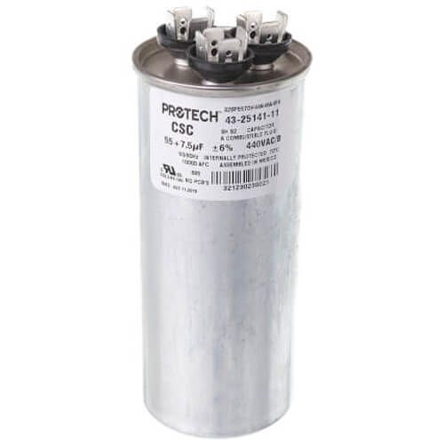 Main product image of TRUELINE Capacitor - 55/7.5/440 Dual Round, 43-TL55074-R