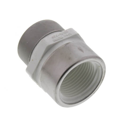 Main product image of 3/4" x 1/2" PVC Sch. Spec. Reinforced 40 Coupling (FIPT)