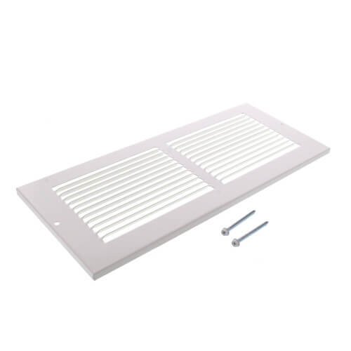 Main product image of 12" x 4" (Wall Opening Size) White Return Air Grille (650 Series)
