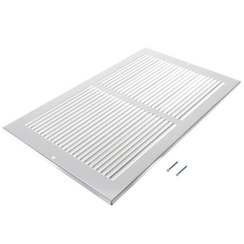 Main product image of 14" x 8" (Wall Opening Size) White Return Air Grille (650 Series)