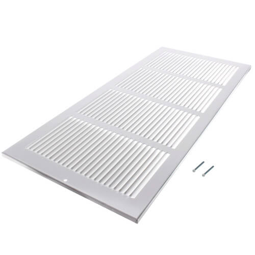 Main product image of 20" x 8" (Wall Opening Size) White Return Air Grille (650 Series)