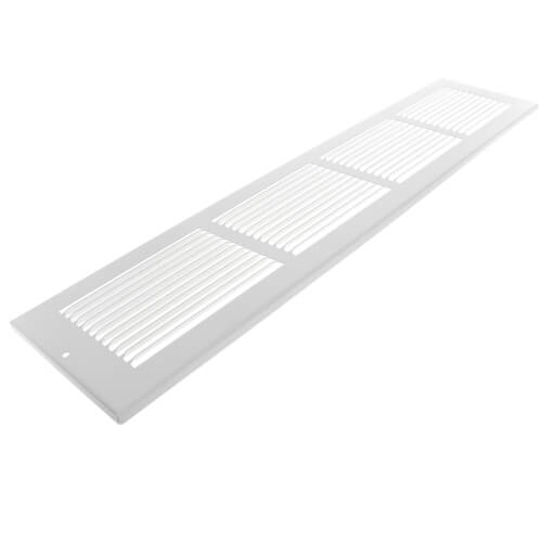 Main product image of 24" x 4" (Wall Opening Size) White Return Air Grille (650 Series)