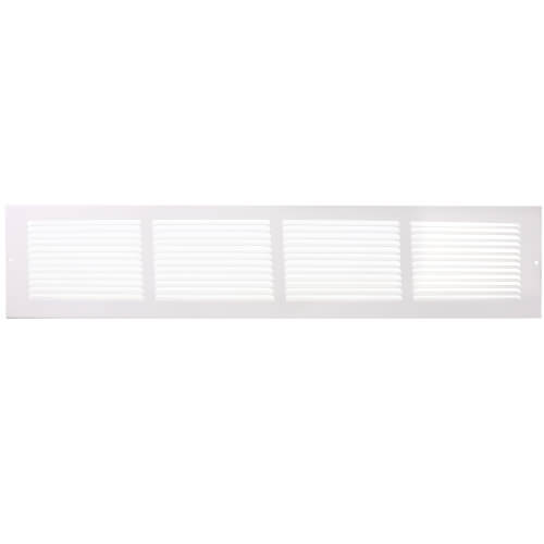 Main product image of 24" x 4" (Wall Opening Size) White Return Air Grille (650 Series)