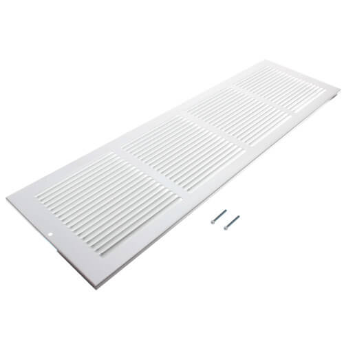 Main product image of 24" x 6" (Wall Opening Size) White Return Air Grille (650 Series)