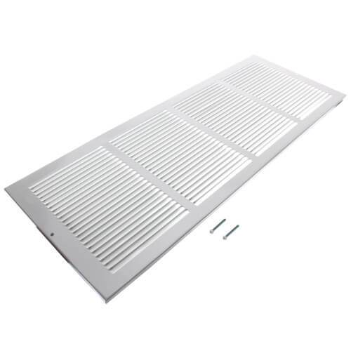 Main product image of 24" x 8" (Wall Opening Size) White Return Air Grille (650 Series)