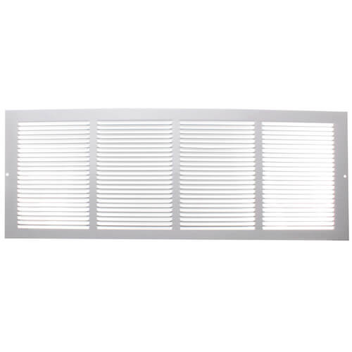 Main product image of 24" x 8" (Wall Opening Size) White Return Air Grille (650 Series)