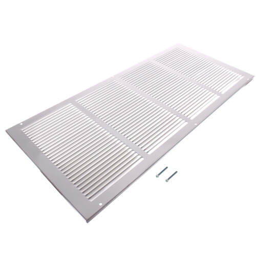 Main product image of 24" x 10" (Wall Opening Size) White Return Air Grille (650 Series)