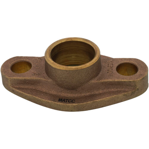 Main product image of 1-1/2" Double Bronze Sweat Oval Meter Flange Kit (Lead Free)
