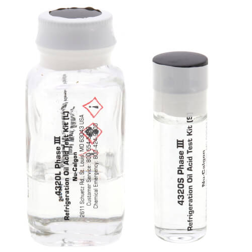 4320W8 NuCalgon 4320W8 Phase III Refrigeration Oil Acid Test Kit