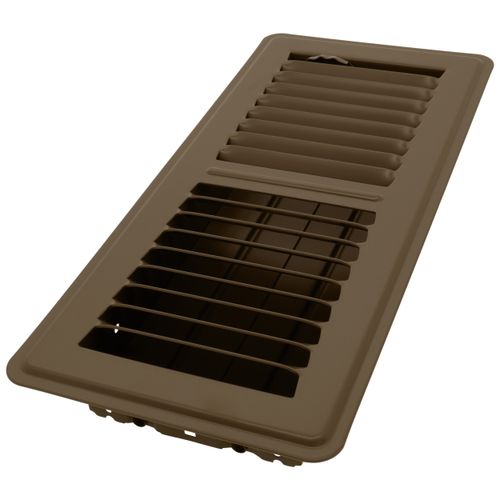 Main product image of 4" x 10" Heavy Duty Floor Register (Brown)