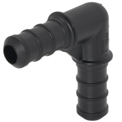 3/8" PureFlow PolyAlloy PEX Crimp 90-Degree Elbow