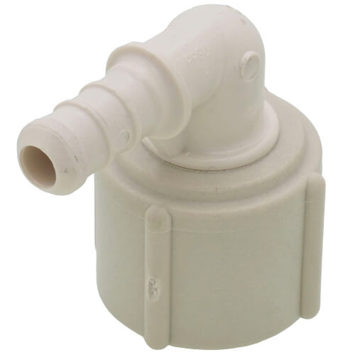 Main product image of 3/8" PEX Crimp x 1/2" Lav PureFlow Elbow (Plastic Nut)