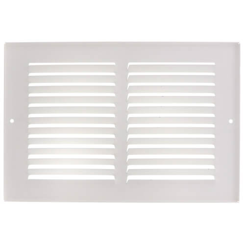 Main product image of 10" x 6" (Wall Opening Size) White Sidewall/Ceiling Return Air Grille (672 Series)