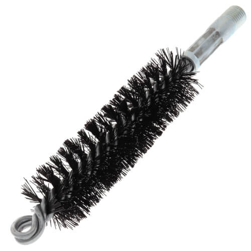 Main product image of 1-1/4" Spring Grade Tempered Wire Brush for 1-1/2" Flue (Total Length: 7-1/2")