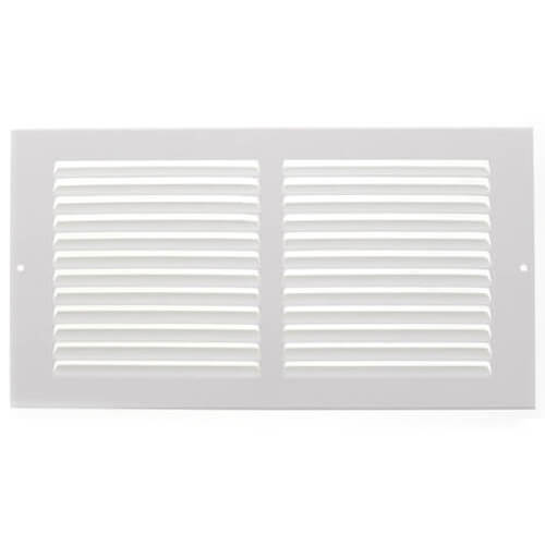 Main product image of 12" x 6" (Wall Opening Size) White Sidewall/Ceiling Return Air Grille (672 Series)