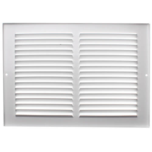 Main product image of 12" x 8" (Wall Opening Size) White Sidewall/Ceiling Return Air Grille (672 Series)