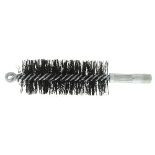 Main product image of 1-3/4" Spring Grade Tempered Wire Brush for 2" Flue (Total Length: 7-1/2")