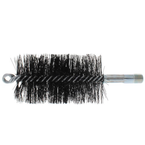 Main product image of 2-1/2" Spring Grade Tempered Wire Brush for 2-3/4" Flue (Total Length: 7-1/2")