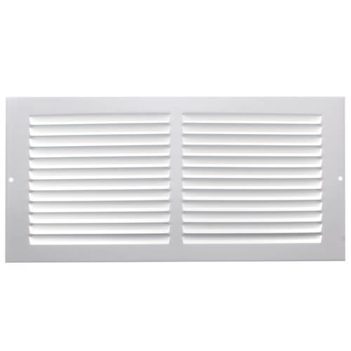 Main product image of 14" x 6" (Wall Opening Size) White Sidewall/Ceiling Return Air Grille (672 Series)