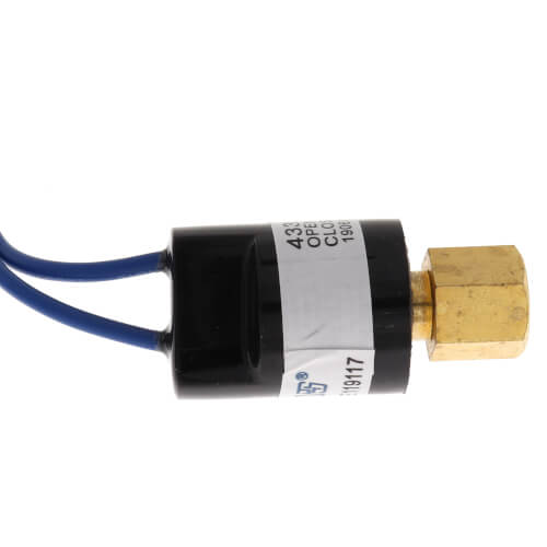 Main product image of SPST Normally Closed, Fixed Setting Pressure Control (250 PSI Cut In, 350 PSI Cut Out)