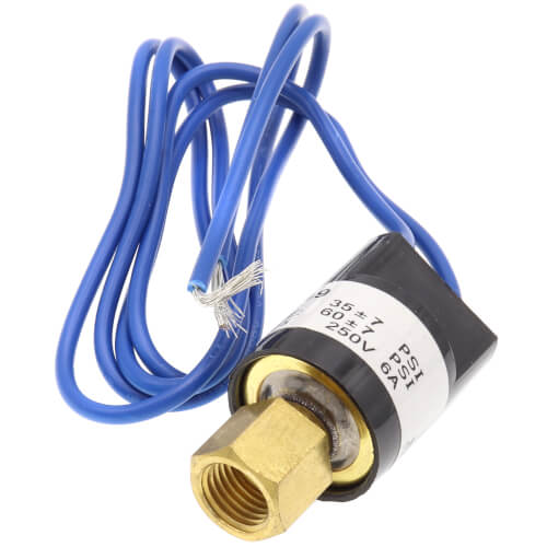 Main product image of SPST Fixed Setting Pressure Control, Open on Pressure Drop (35 PSI Cut Out, 60 PSI Cut In)