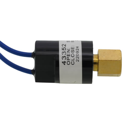Main product image of SPST Fixed Setting Pressure Control, Open on Pressure Drop (50 PSI Cut Out, 90 PSI Cut In)