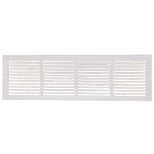 Main product image of 24" x 6" (Wall Opening Size) White Sidewall/Ceiling Return Air Grille (672 Series)