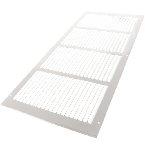Main product image of 24" x 10" (Wall Opening Size) White Sidewall/Ceiling Return Air Grille (672 Series)