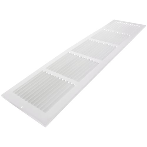Main product image of 30" x 6" (Wall Opening Size) White Sidewall/Ceiling Return Air Grille (672 Series)