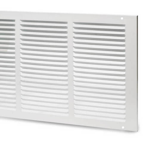 Main product image of 30" x 10" (Wall Opening Size) White Sidewall/Ceiling Return Air Grille (672 Series)