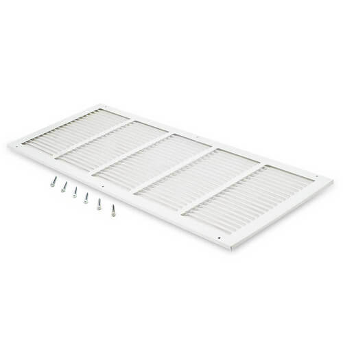 Main product image of 30" x 10" (Wall Opening Size) White Sidewall/Ceiling Return Air Grille (672 Series)