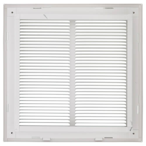 Main product image of 12" x 12" (Wall Opening Size) White Sidewall/Ceiling Return Air Filter Grille