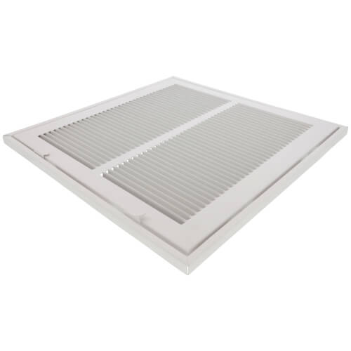 Main product image of 12" x 12" (Wall Opening Size) White Sidewall/Ceiling Return Air Filter Grille