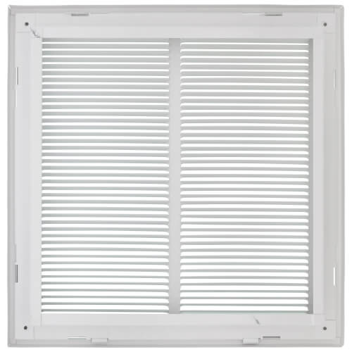 Main product image of 14" x 14" (Wall Opening Size) White Sidewall/Ceiling Return Air Filter Grille