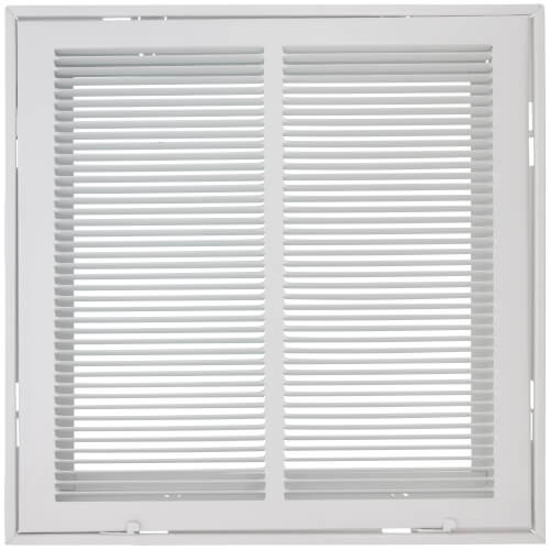 Main product image of 14" x 14" (Wall Opening Size) White Sidewall/Ceiling Return Air Filter Grille