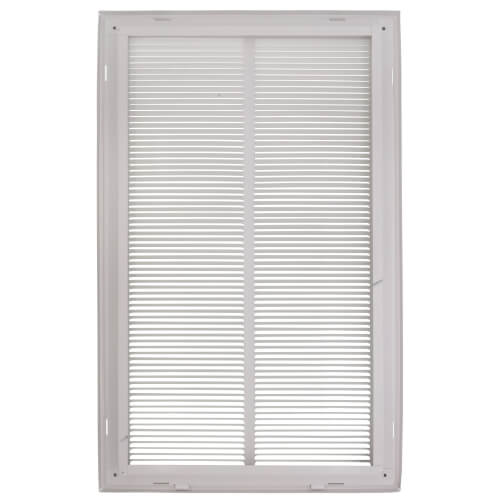 Main product image of 14" x 24" (Wall Opening Size) White Sidewall/Ceiling Return Air Filter Grille