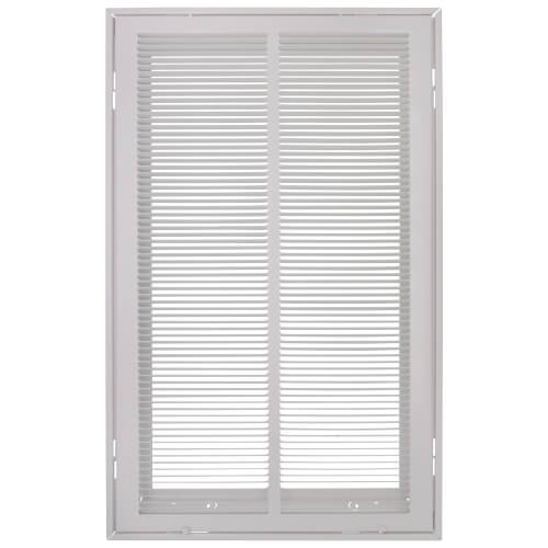 Main product image of 14" x 24" (Wall Opening Size) White Sidewall/Ceiling Return Air Filter Grille