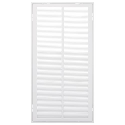 Main product image of 14" x 30" (Wall Opening Size) White Sidewall/Ceiling Return Air Filter Grille