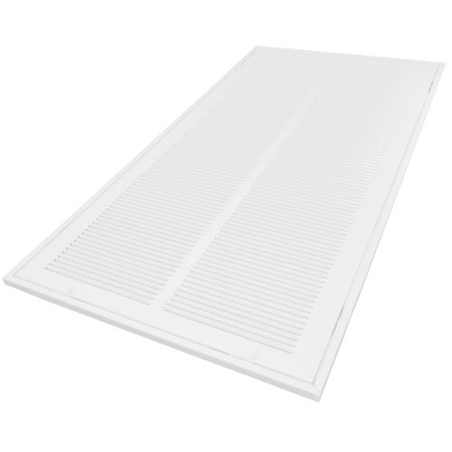 Main product image of 14" x 30" (Wall Opening Size) White Sidewall/Ceiling Return Air Filter Grille