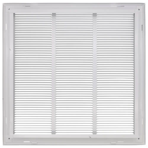 Main product image of 18" x 18" (Wall Opening Size) White Sidewall/Ceiling Return Air Filter Grille