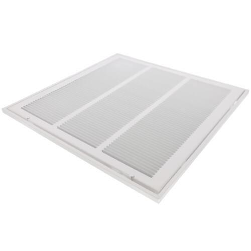 Main product image of 18" x 18" (Wall Opening Size) White Sidewall/Ceiling Return Air Filter Grille