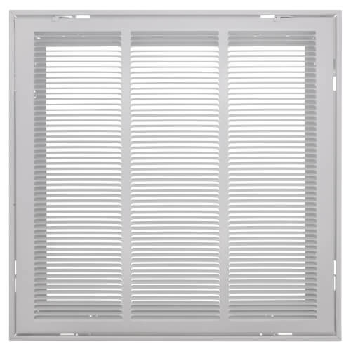 Main product image of 18" x 18" (Wall Opening Size) White Sidewall/Ceiling Return Air Filter Grille